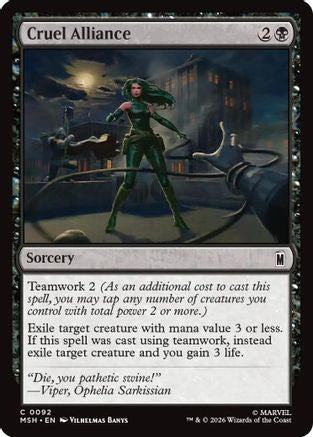 Cruel Alliance (092) Foil - Marvel Super Heroes