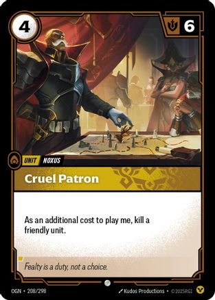 Cruel Patron (208) - Origins
