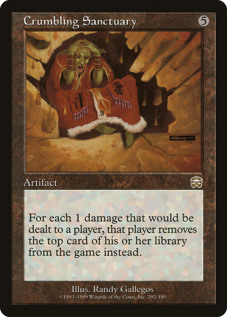 Crumbling Sanctuary (292) Foil - Mercadian Masques