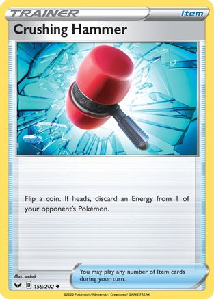 Crushing Hammer (159) Reverse Holofoil - Sword & Shield