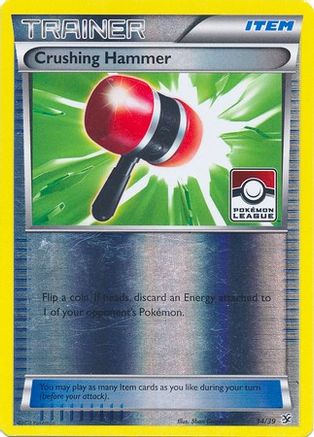 Crushing Hammer (Pokemon League) (34) Reverse Holofoil - Kalos Starter Set