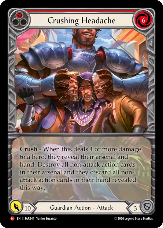 Crushing Headache (Red) (Extended Art) (IAR244) Rainbow Foil - Usurp the Shadow Throne