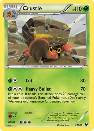 Crustle (8) Reverse Holofoil - Dark Explorers