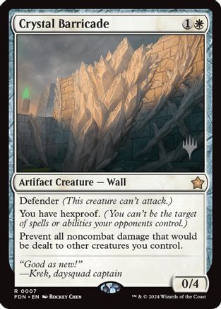 Crystal Barricade (Promo Pack) (007) - Secrets of Strixhaven