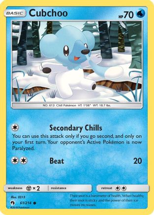 Cubchoo (61) - Lost Thunder