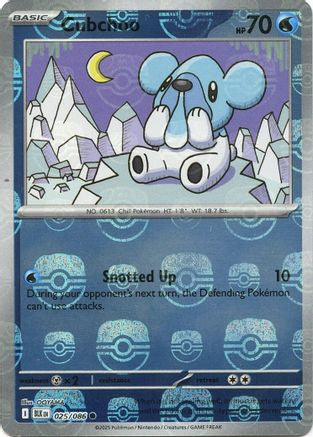 Cubchoo (Master Ball Pattern) (25) Reverse Holofoil - Black Bolt