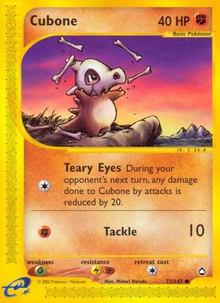Cubone (72) - Aquapolis