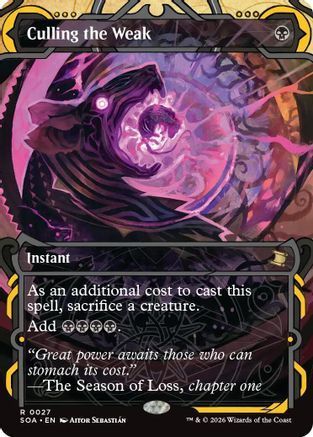 Culling the Weak (027) Foil - Secrets of Strixhaven: Mystical Archive