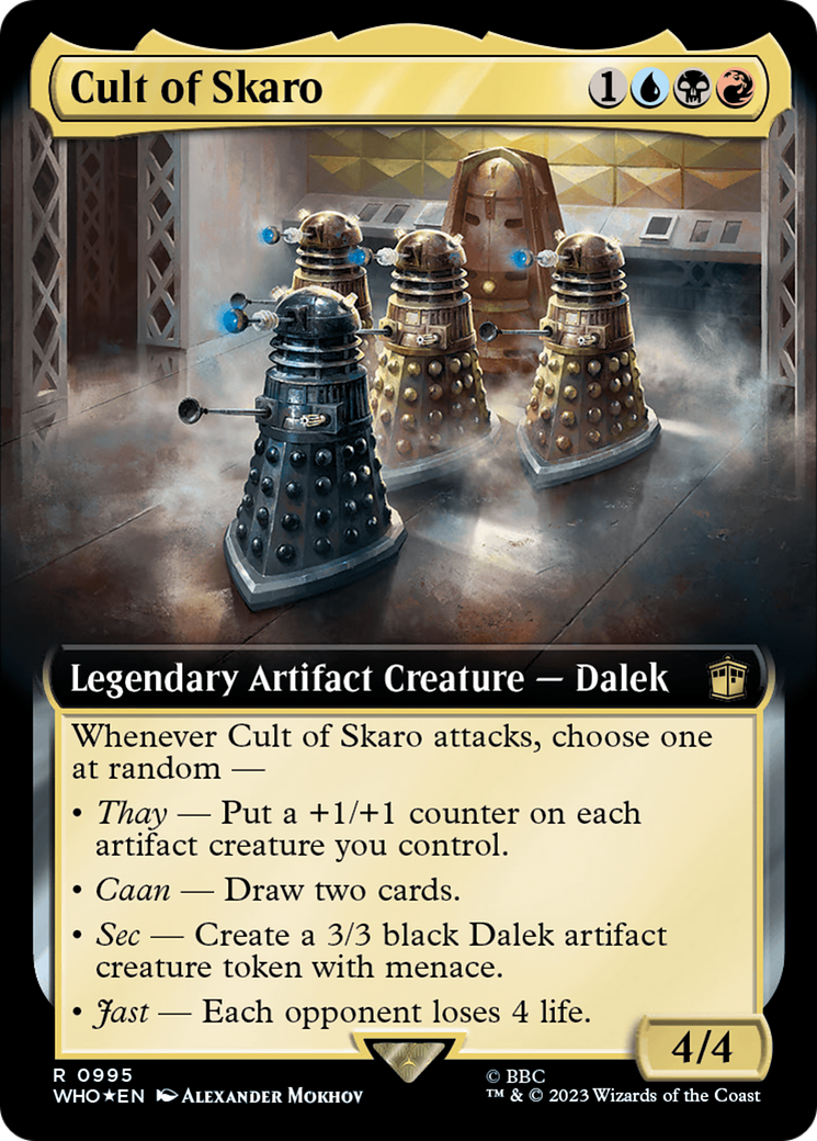Cult of Skaro (Extended Art) (995) Surge Foil - Doctor Who