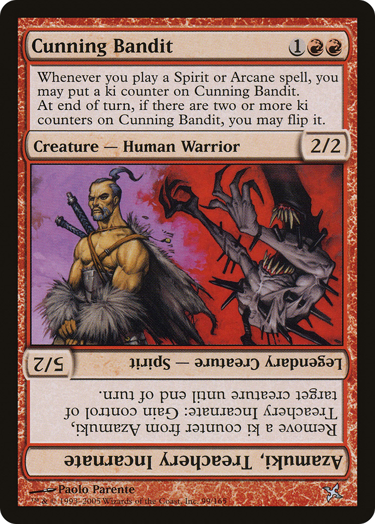 Cunning Bandit // Azamuki, Treachery Incarnate (099) - Betrayers of Kamigawa