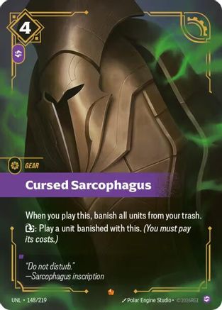 Cursed Sarcophagus (148) Foil - Unleashed