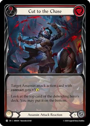 Cut to the Chase (Red) (Extended Art) (ARK014) - Blitz Deck: The Hunted - Arakni