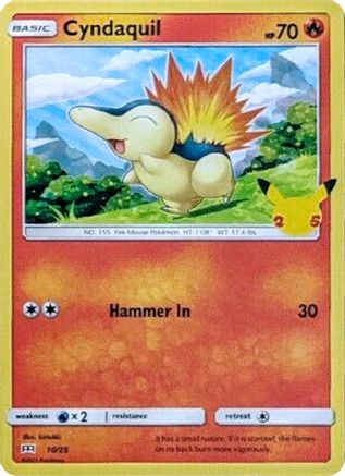 Cyndaquil (10) - McDonalds 25th Anniversary Promos