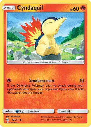 Cyndaquil (39) Reverse Holofoil - Lost Thunder