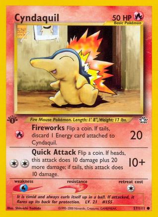 Cyndaquil (57) (1st Edition) - Neo Genesis