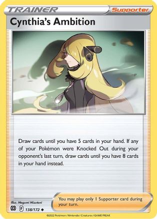 Cynthia's Ambition (138) Reverse Holofoil - Brilliant Stars