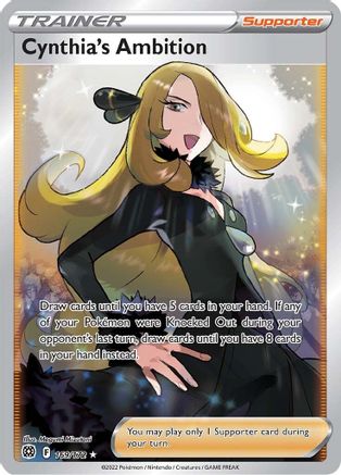 Cynthia's Ambition (Full Art) (169) Holofoil - Brilliant Stars
