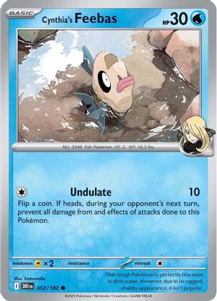 Cynthia's Feebas (52) Reverse Holofoil - Destined Rivals