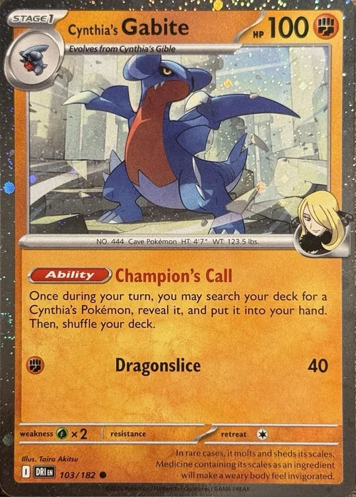 Cynthia's Gabite (Cosmos Holo) (103) Holofoil - Miscellaneous Cards & Products