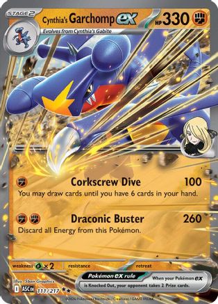 Cynthia's Garchomp ex (111) Holofoil - Ascended Heroes