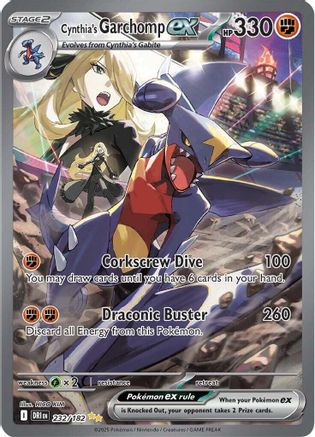 Cynthia's Garchomp ex (Alternate Full Art) (232) Holofoil - Destined Rivals