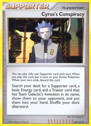 Cyrus's Conspiracy (105) Reverse Holofoil - Platinum