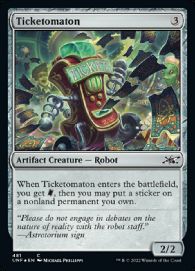 Ticketomaton (Galaxy Foil) [Unfinity] | Silver Goblin