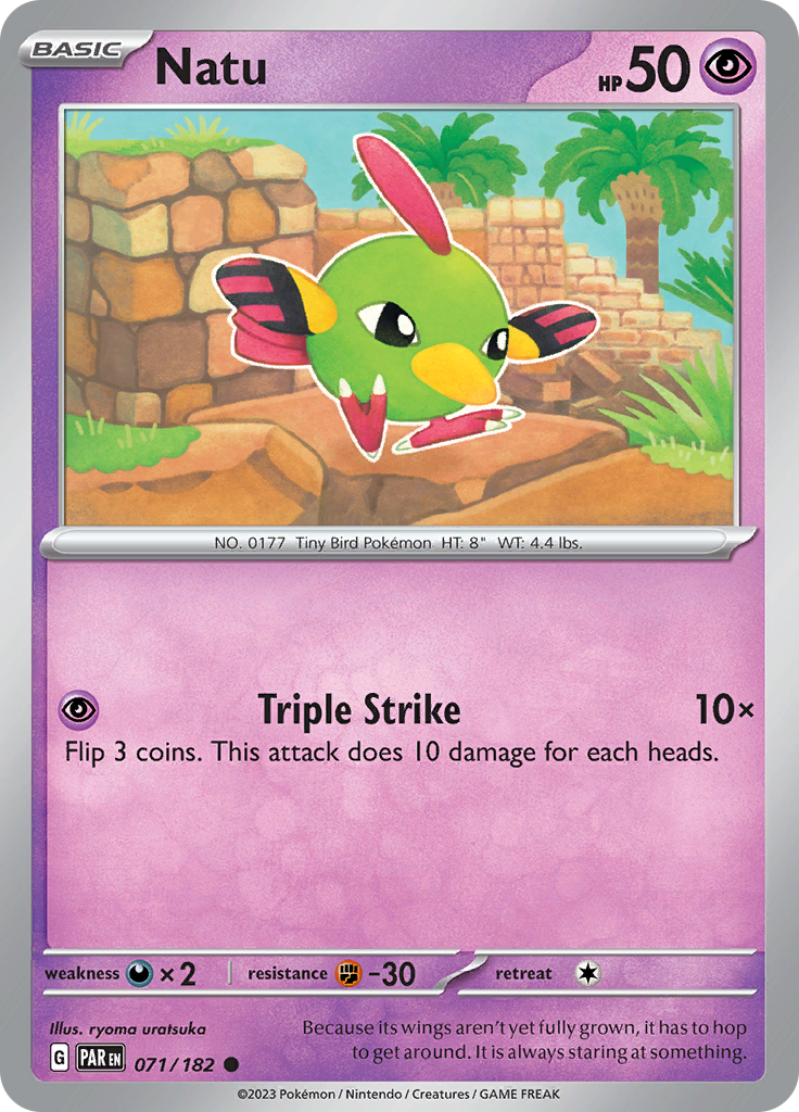 Natu (071/182) [Scarlet & Violet: Paradox Rift] | Silver Goblin