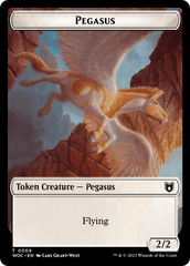 Pirate // Pegasus Double-Sided Token [Wilds of Eldraine Commander Tokens] | Silver Goblin