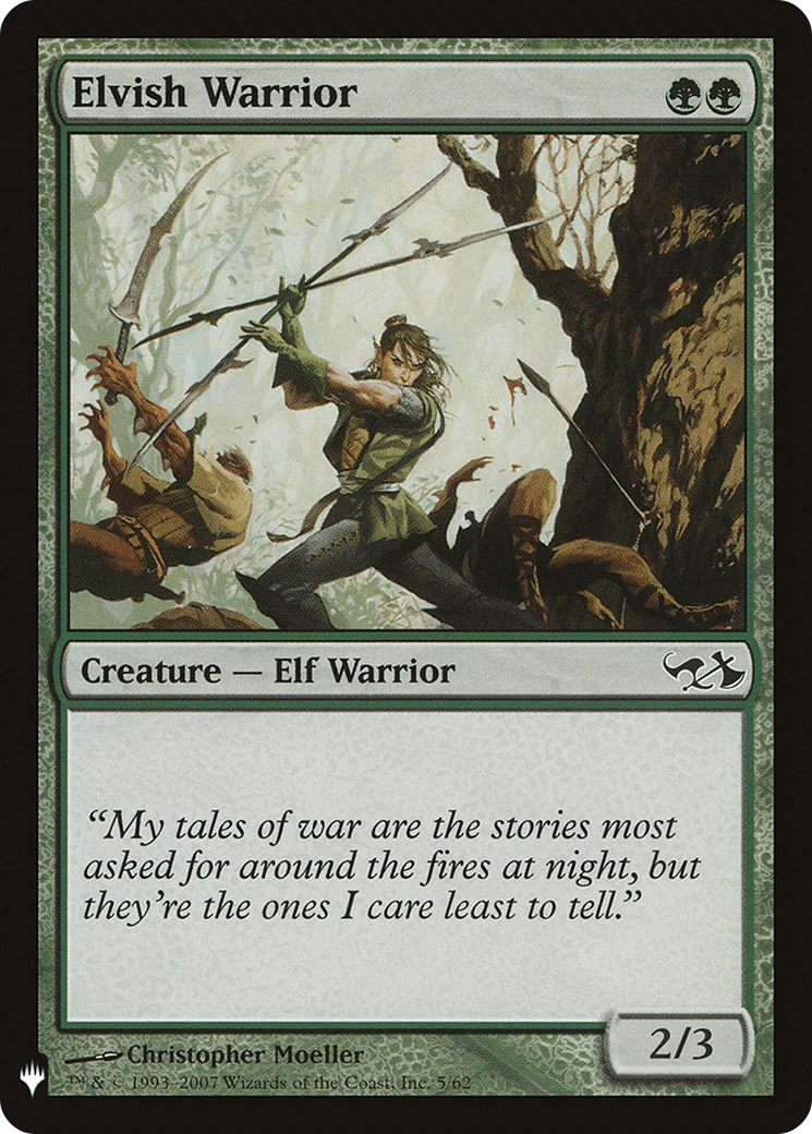 Elvish Warrior (DD1-5) - The List