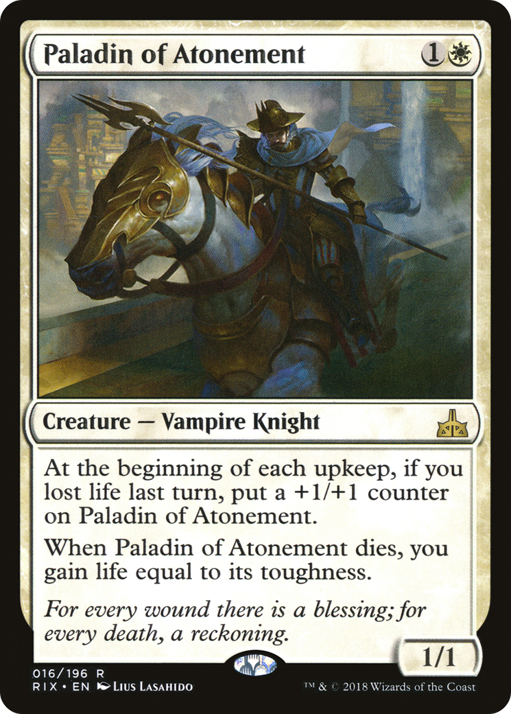 Paladin of Atonement (016) - Rivals of Ixalan