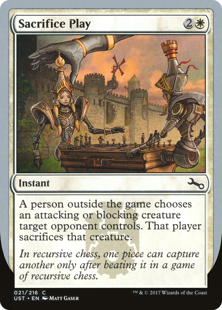 Sacrifice Play (021) Foil - Unstable