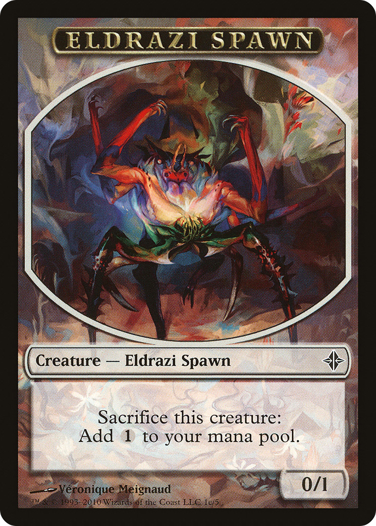 Eldrazi Spawn Token (1c/5) [Rise of the Eldrazi Tokens] | Silver Goblin