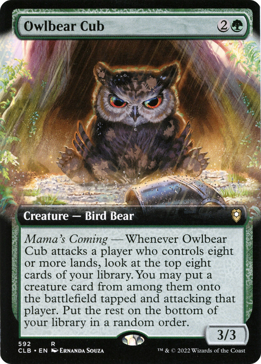 Owlbear Cub (Extended Art) (592) - Commander Legends: Battle for Baldur's Gate