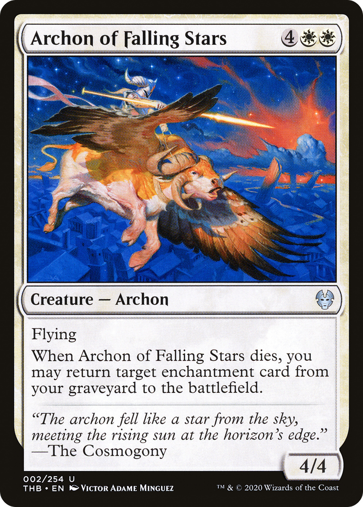 Archon of Falling Stars (002) Foil - Theros Beyond Death