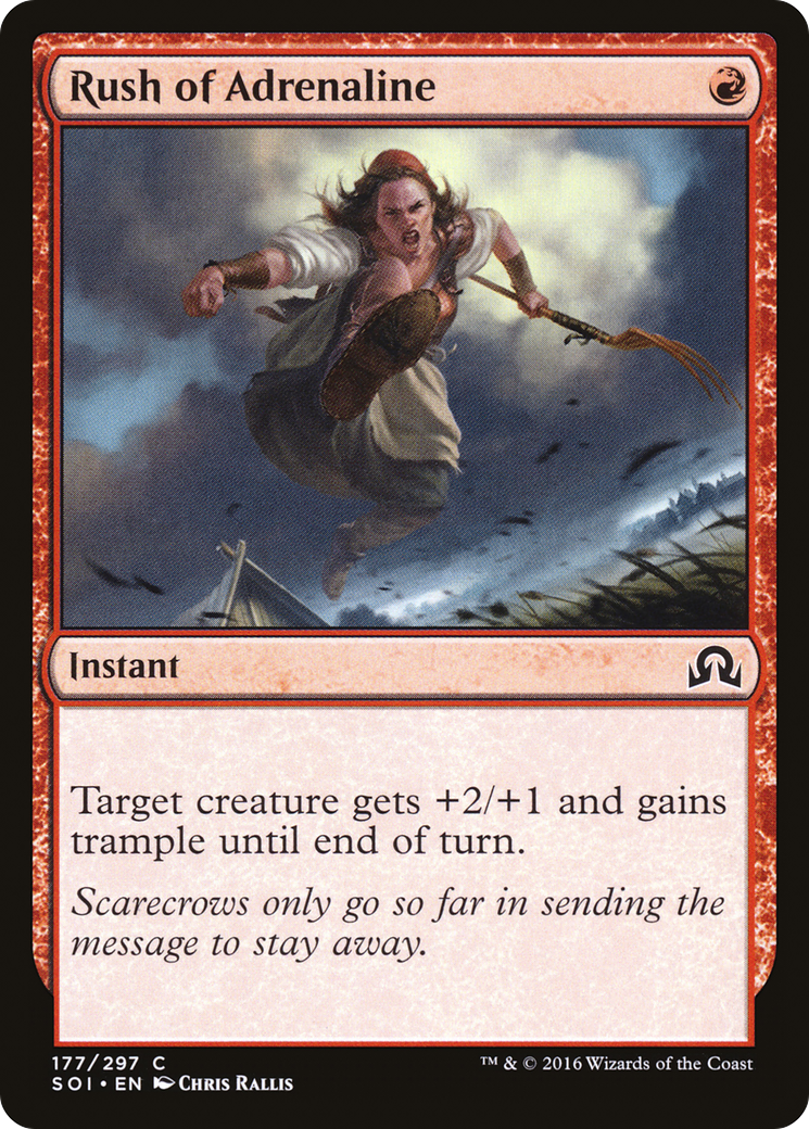 Rush of Adrenaline (177) Foil - Shadows over Innistrad