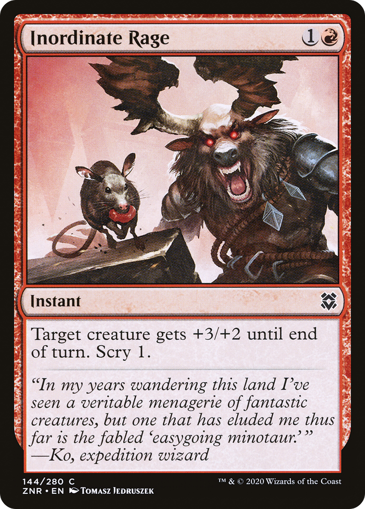 Inordinate Rage (144) Foil - Zendikar Rising