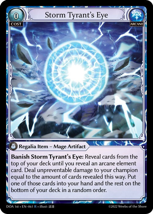 Storm Tyrant's Eye (061) [Dawn of Ashes: 1st Edition] Foil