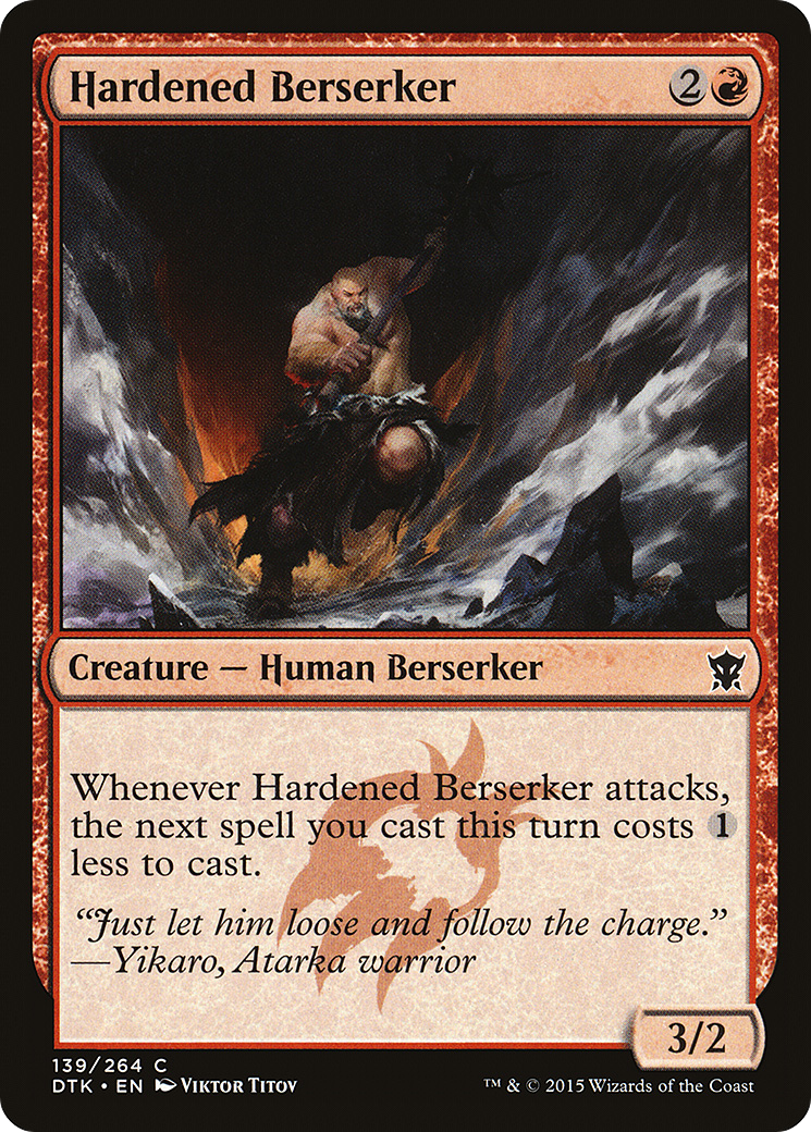 Hardened Berserker (139) Foil - Dragons of Tarkir
