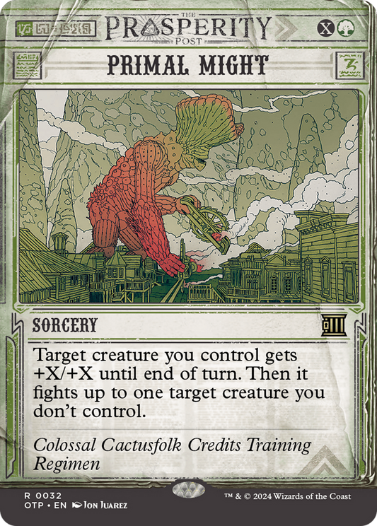 Primal Might (Showcase) (032) Foil - Breaking News