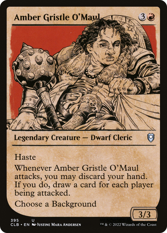 Amber Gristle O'Maul (Showcase) (395) - Commander Legends: Battle for Baldur's Gate