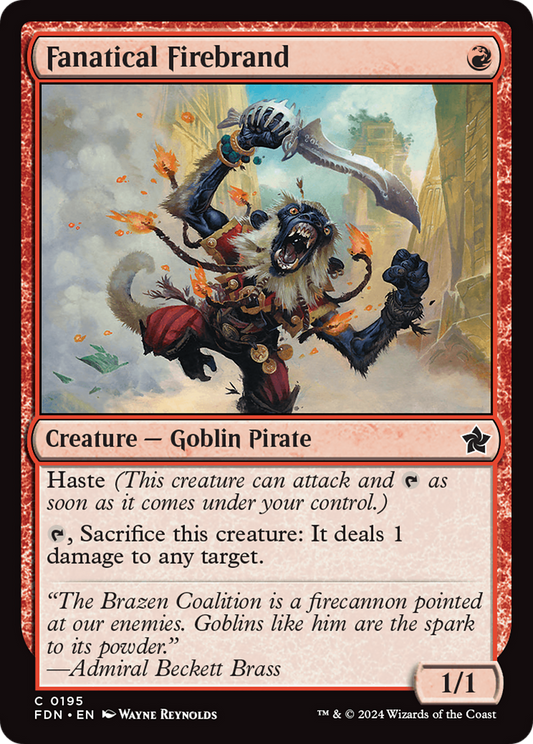 Fanatical Firebrand [Foundations] Foil