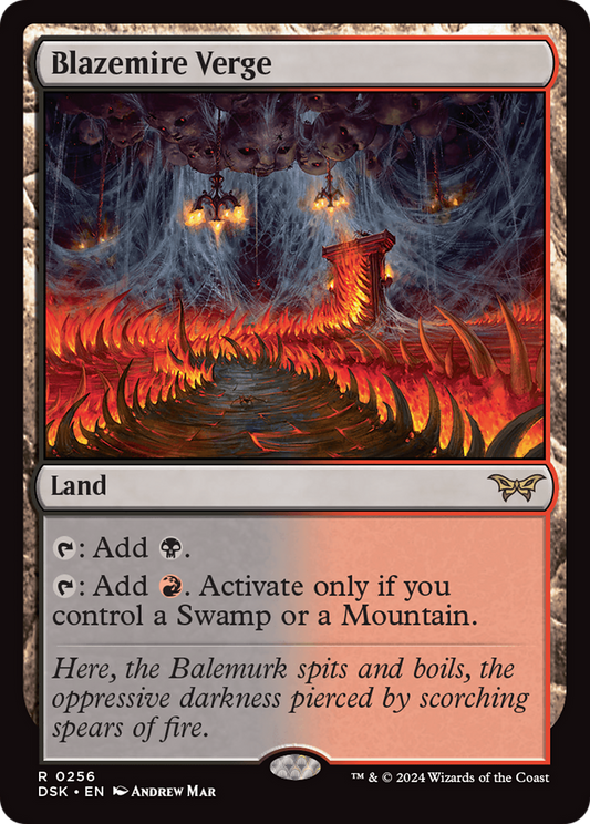 Blazemire Verge [Duskmourn: House of Horror] Foil