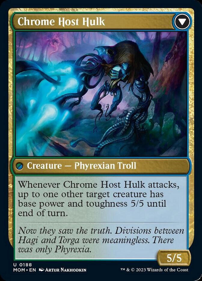Gnottvold Hermit // Chrome Host Hulk (188) Foil - March of the Machine