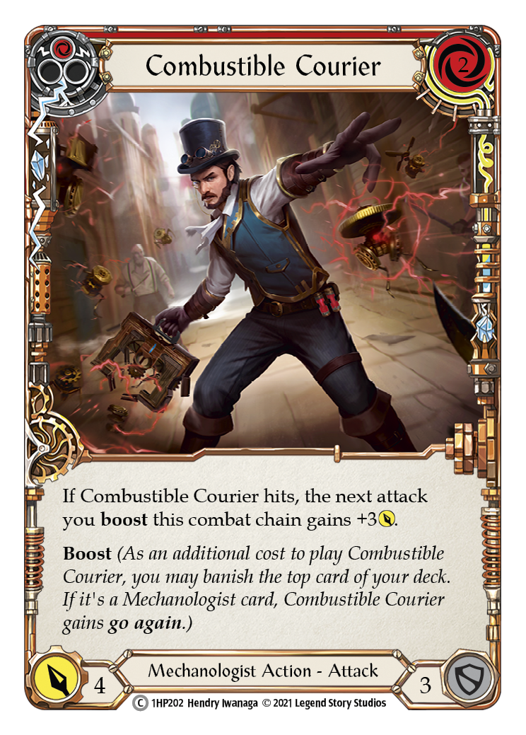 Combustible Courier (Red) [1HP202] (History Pack 1) | Silver Goblin