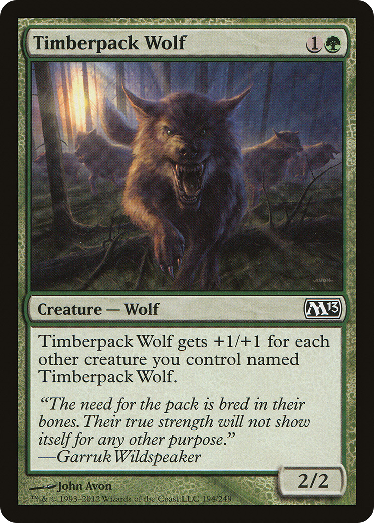 Timberpack Wolf (194) Foil - Magic 2013