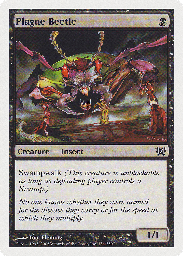 Plague Beetle (154) Foil - Ninth Edition