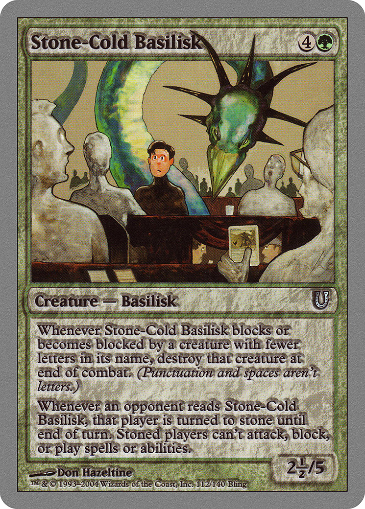 Stone-Cold Basilisk (112) - Unhinged