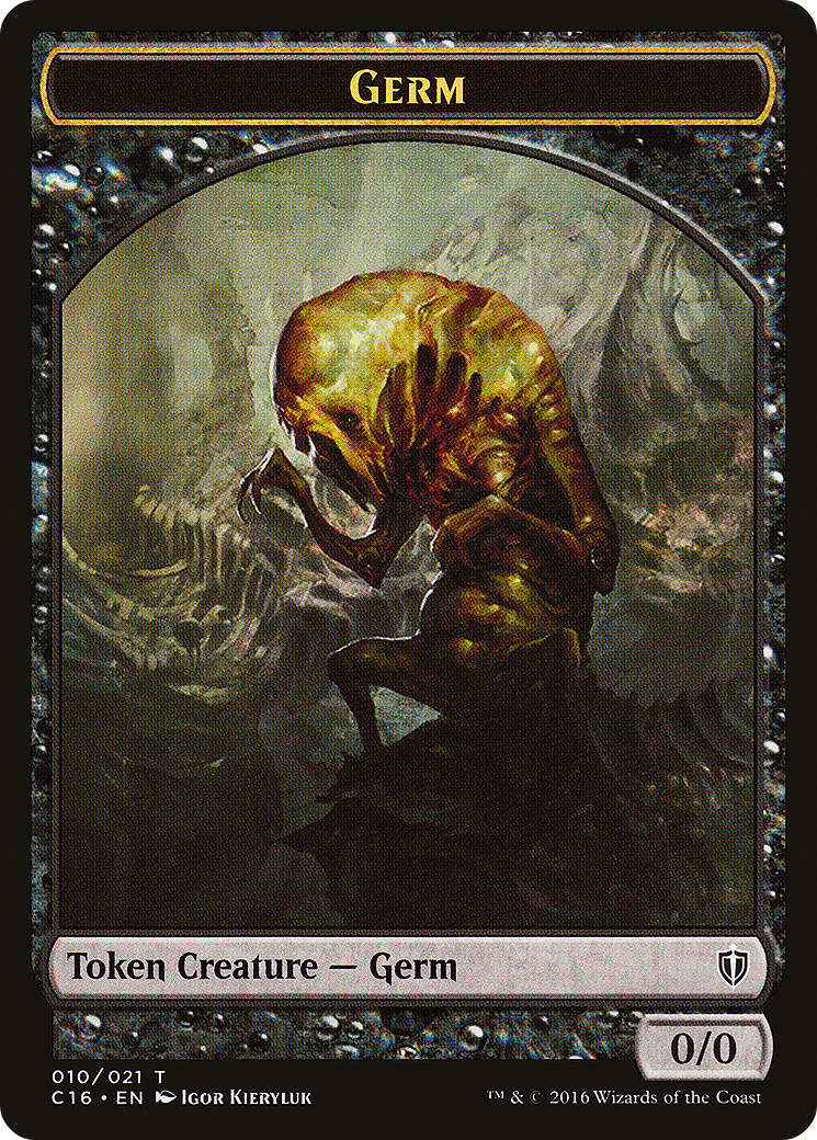 Germ // Spirit (006) Double-Sided Token (10 // 6) - Commander 2016 Tokens