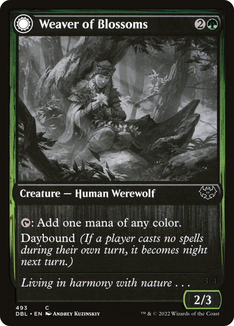 Weaver of Blossoms (493) Foil - Innistrad: Double Feature
